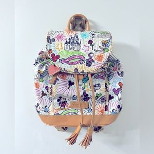 Disney sketch drawstring backpack by Dooney & Bourke